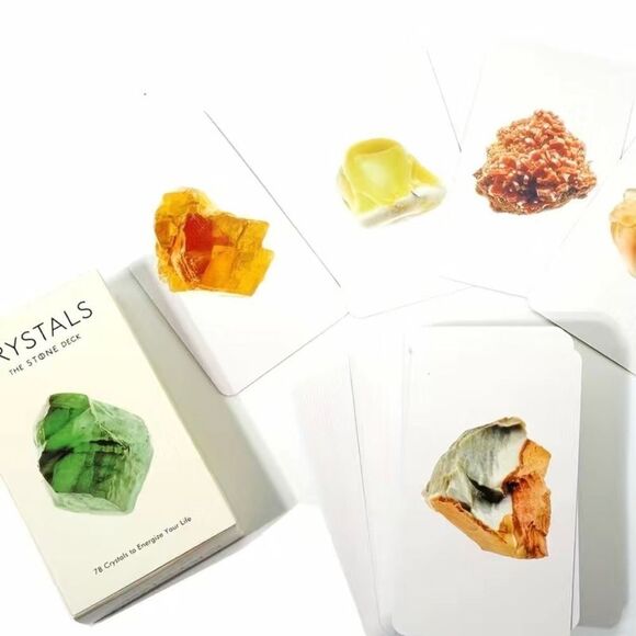 Crystals The Stone Deck 78 cards NEW flash cards beginners metaphysical - Picture 5 of 5